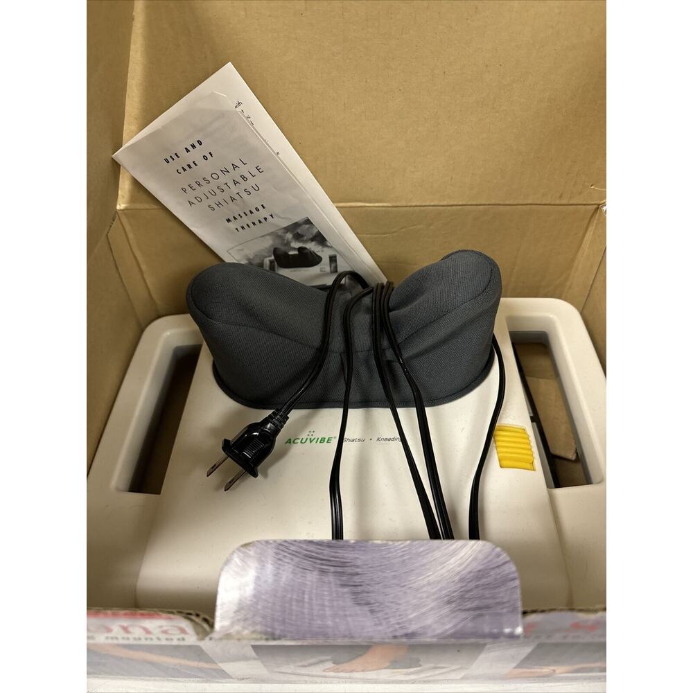 Acuvibe AV 7006 Personal Shiatsu Computerized Kneading Neck Back Body Massager‎
